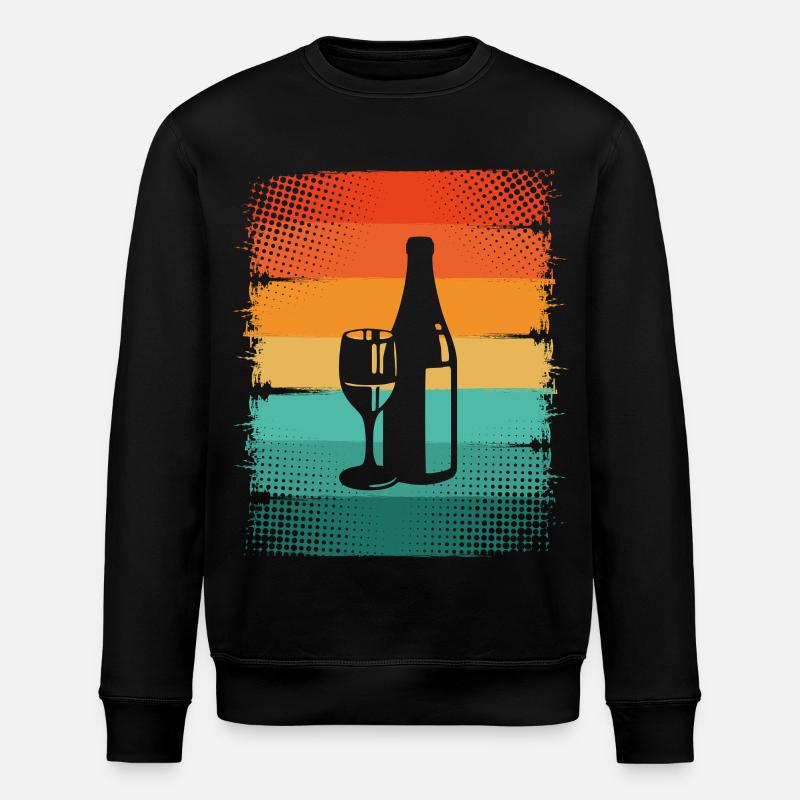 Wine - Stanley/Stella ROLLER Unisex Organic Sweatshirt - black