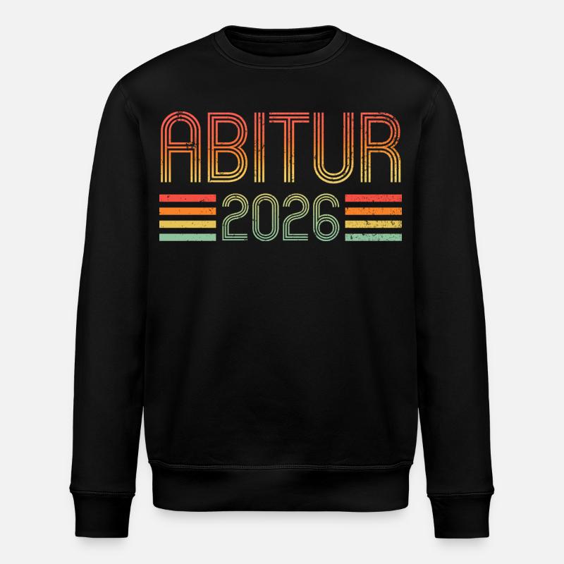 Abi 2026 - Abitur - Geschenk - Stanley/Stella Unisex Bio-Sweatshirt ROLLER - Schwarz