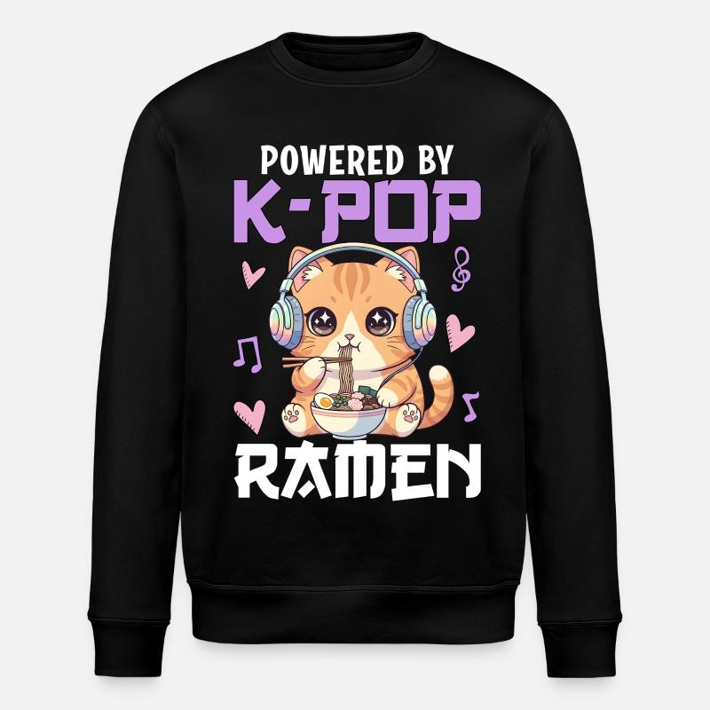 Powered By K-Pop Ramen - Stanley/Stella Unisex Bio-Sweatshirt ROLLER - Schwarz
