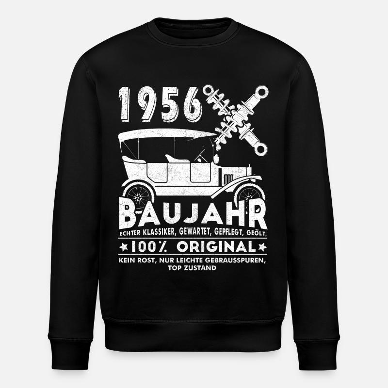 Année de naissance 1956 - Sweat bio ROLLER Stanley/Stella Unisexe - noir