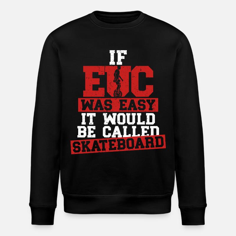 Monowheel Monocyclist - Stanley/Stella ROLLER Unisex Organic Sweatshirt - black