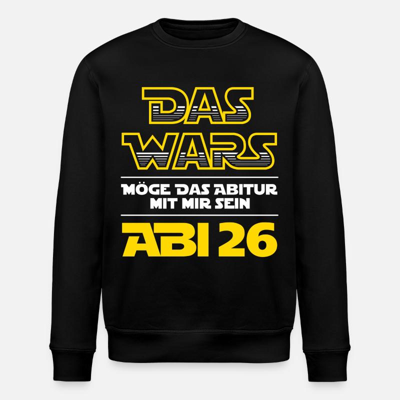 Das Wars | Abi 2026 - Abitur - Geschenk - Stanley/Stella Unisex Bio-Sweatshirt ROLLER - Schwarz