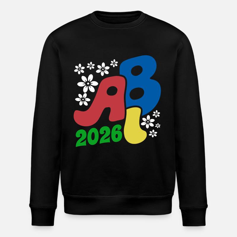 Don rétro Abitur ABI Blossoms 2026 - Sweat bio ROLLER Stanley/Stella Unisexe - noir