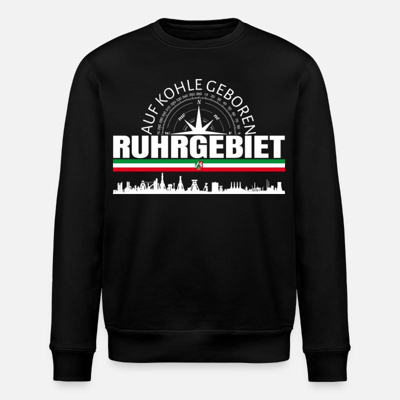 Ruhrgebiet  - Stanley/Stella Unisex Bio-Sweatshirt ROLLER - Schwarz