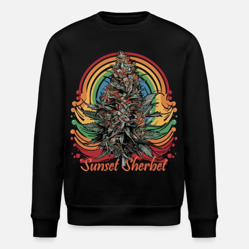 Sherbet du coucher du soleil - Sweat bio ROLLER Stanley/Stella Unisexe - noir