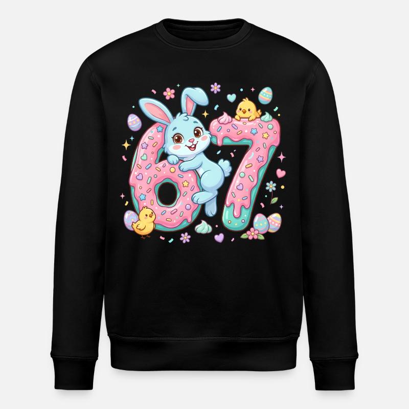 67 Easter - Stanley/Stella ROLLER Unisex Organic Sweatshirt - black