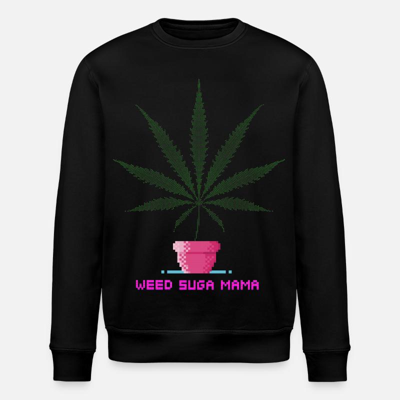 Weed Suga Mama - Stanley/Stella Unisex Bio-Sweatshirt ROLLER - Schwarz