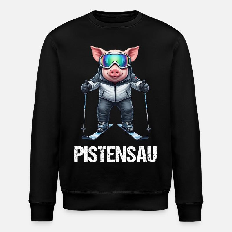 Pistensau - Sweat bio ROLLER Stanley/Stella Unisexe - noir