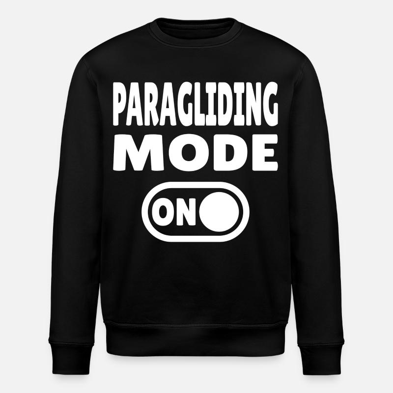 Paragliding Mode ON – Paragliding Freedom - Stanley/Stella ROLLER Unisex Organic Sweatshirt - black