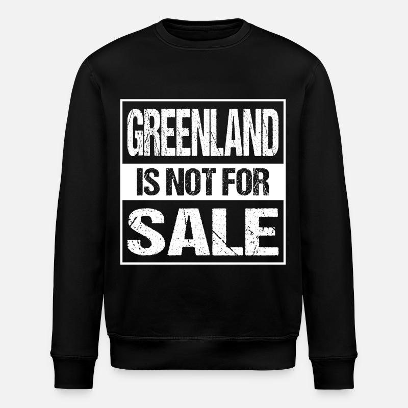 Le Groenland n’est pas à vendre - Sweat bio ROLLER Stanley/Stella Unisexe - noir