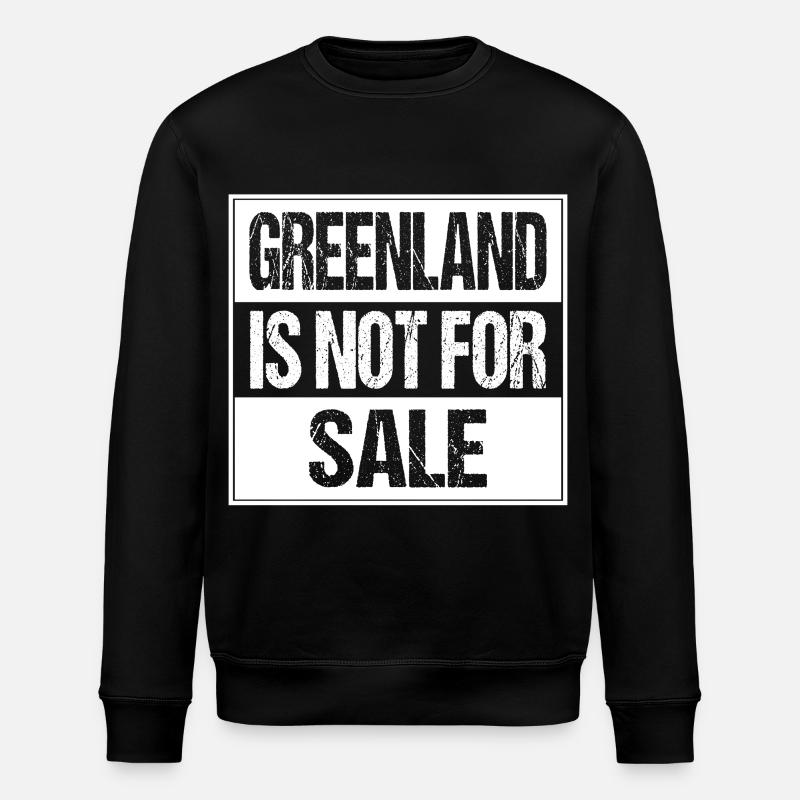 Le Groenland n’est pas à vendre - Sweat bio ROLLER Stanley/Stella Unisexe - noir