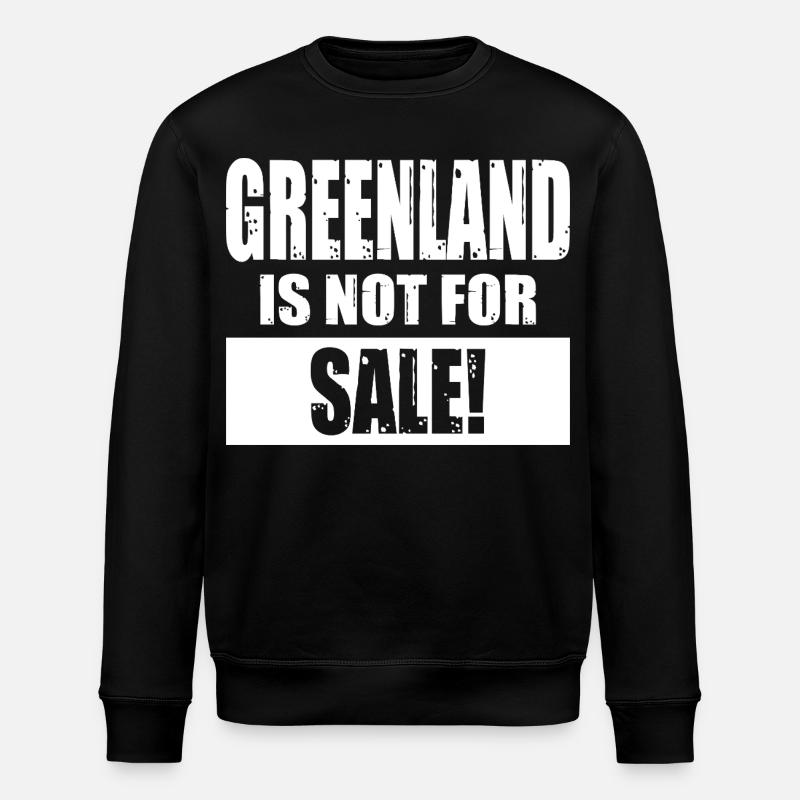 Le Groenland n’est pas à vendre - Sweat bio ROLLER Stanley/Stella Unisexe - noir