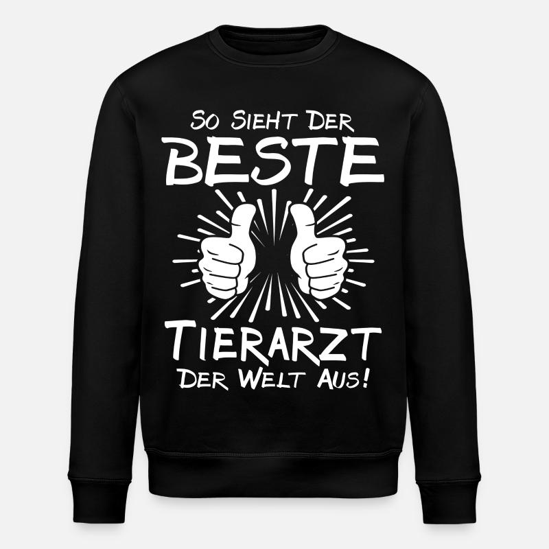 Bester Tierarzt - Stanley/Stella Unisex Bio-Sweatshirt ROLLER - Schwarz