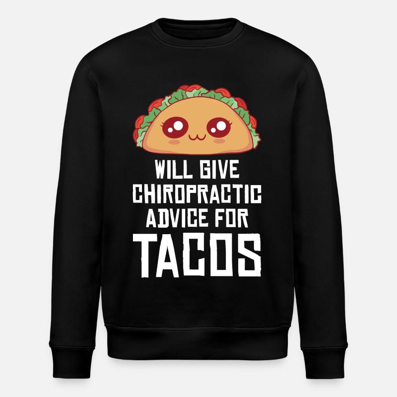 Taco Humor Chiropratique Design - Sweat bio ROLLER Stanley/Stella Unisexe - noir