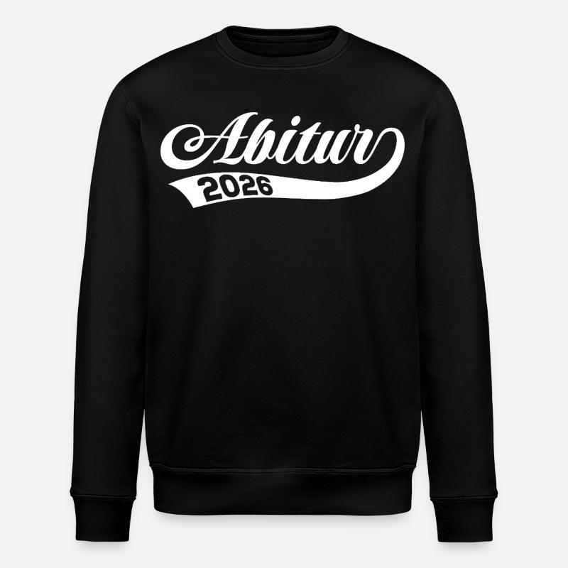 Abi 2026 - Abitur - Retro Gift - Stanley/Stella ROLLER Unisex Organic Sweatshirt - black