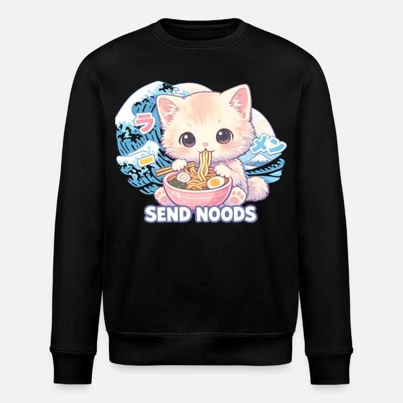 Ramen Cat Kanagawa - Sweat bio ROLLER Stanley/Stella Unisexe - noir