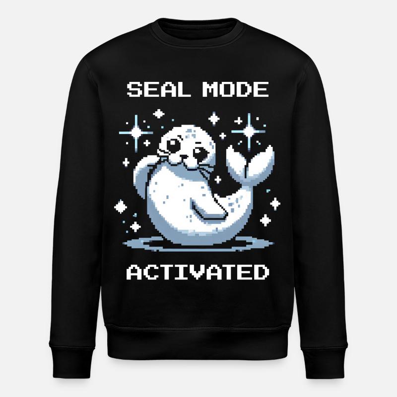Seal mode on | Robbe Mood - Stanley/Stella ROLLER Unisex Organic Sweatshirt - black