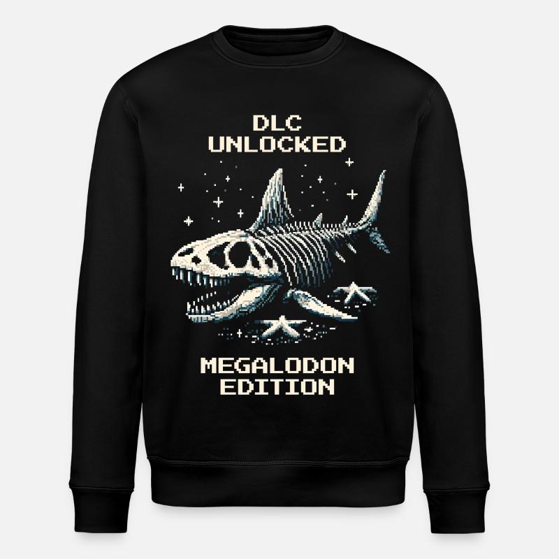 DLC débloqué | Requin mégalodon - Sweat bio ROLLER Stanley/Stella Unisexe - noir