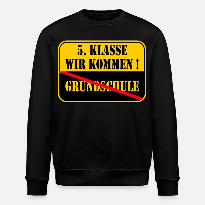 5. Klasse - Stanley/Stella Unisex Bio-Sweatshirt ROLLER - Schwarz
