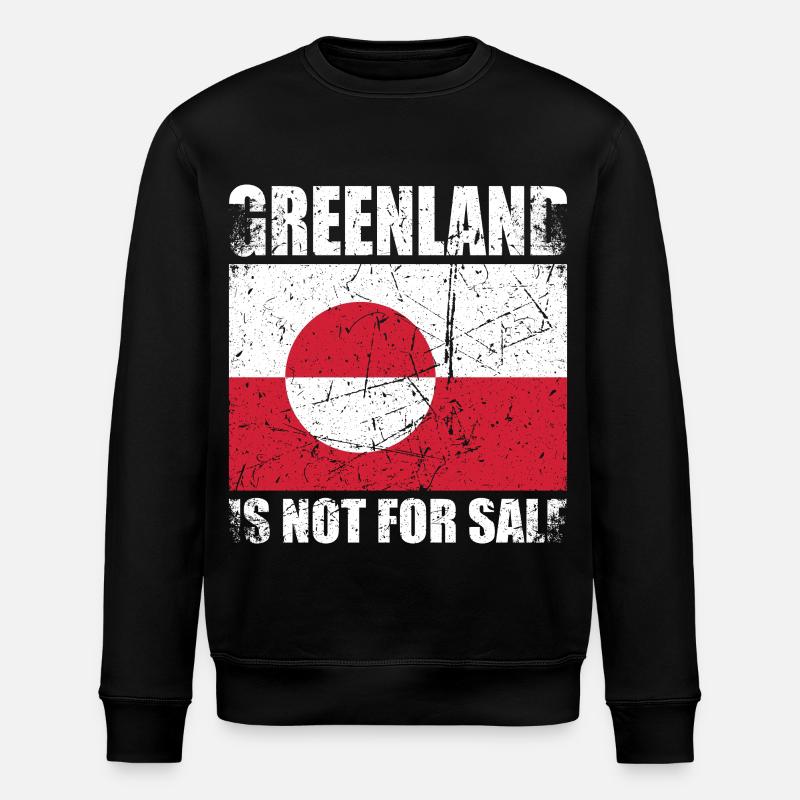 Le Groenland n’est pas à vendre - Sweat bio ROLLER Stanley/Stella Unisexe - noir