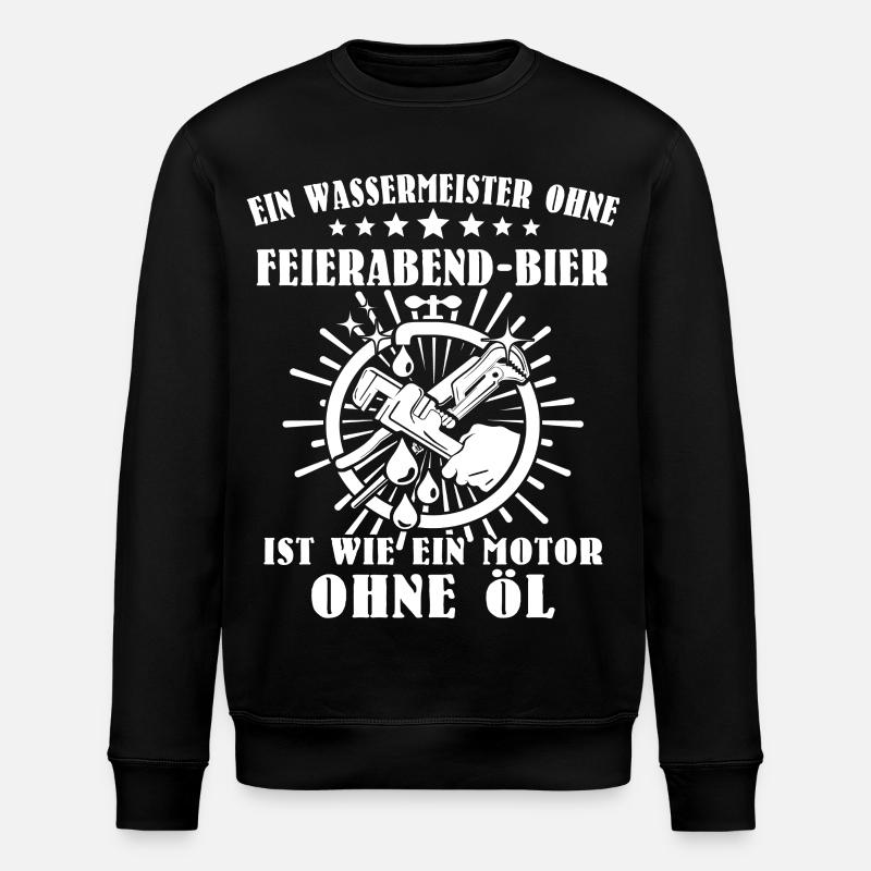 Water Master Water Supply Technician - Stanley/Stella ROLLER Unisex Organic Sweatshirt - black