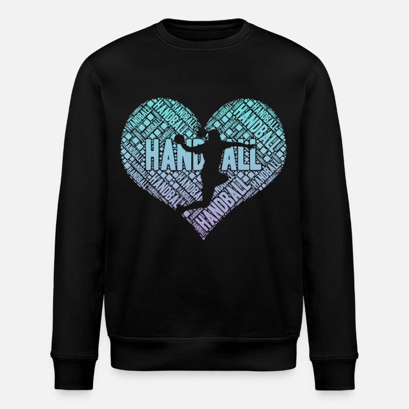 Cœur de joueur de handball - Sweat bio ROLLER Stanley/Stella Unisexe - noir