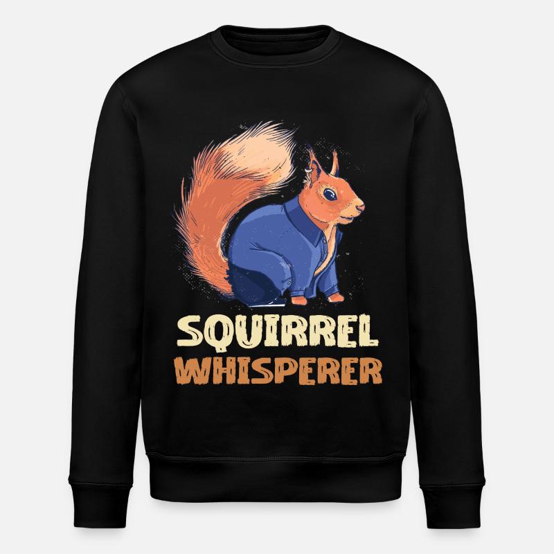 Eichhörnchen Flüsterer Denim - Stanley/Stella Unisex Bio-Sweatshirt ROLLER - Schwarz