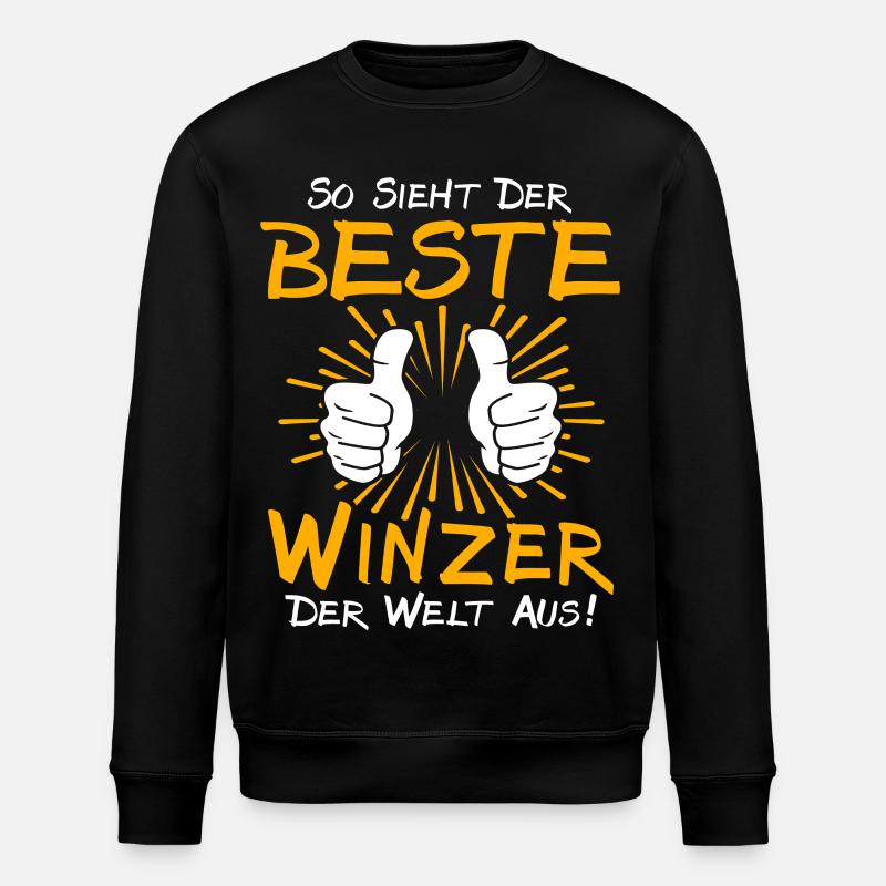 Winemaker Gift Idea - Stanley/Stella ROLLER Unisex Organic Sweatshirt - black