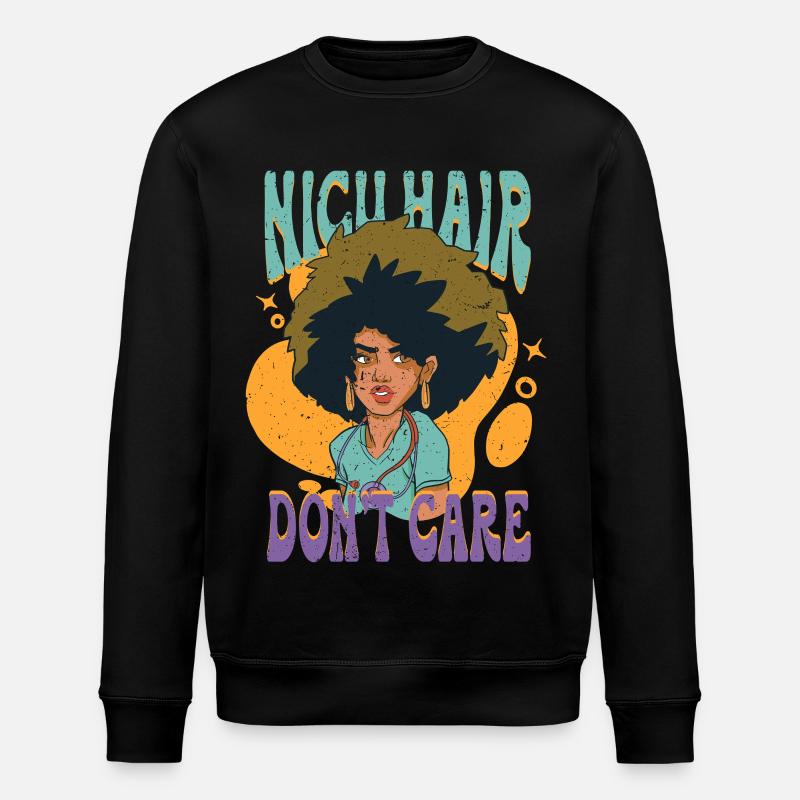 NICU Krankenschwester - Stanley/Stella Unisex Bio-Sweatshirt ROLLER - Schwarz