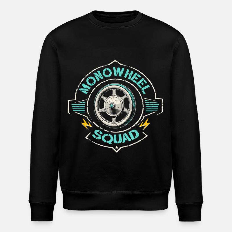 Monowheel Squad Monocyclist - Stanley/Stella ROLLER Unisex Organic Sweatshirt - black