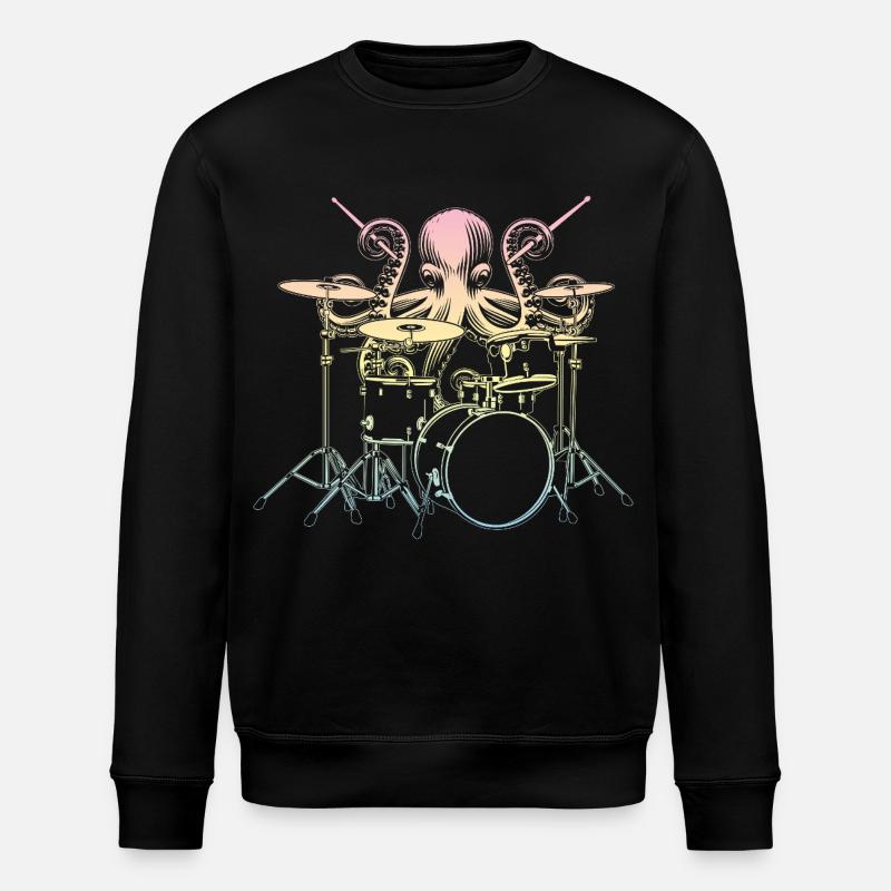 Batterie Batteur Squid - Sweat bio ROLLER Stanley/Stella Unisexe - noir