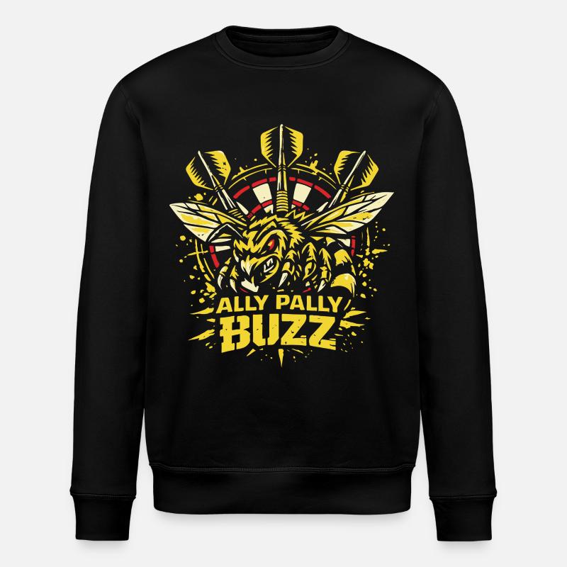 Ally Pally Buzz | Dart Bee - Stanley/Stella ROLLER Unisex Organic Sweatshirt - black