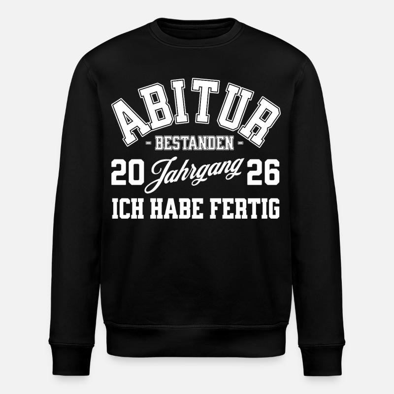 ABI 2026 Abitur - Stanley/Stella ROLLER Unisex Organic Sweatshirt - black