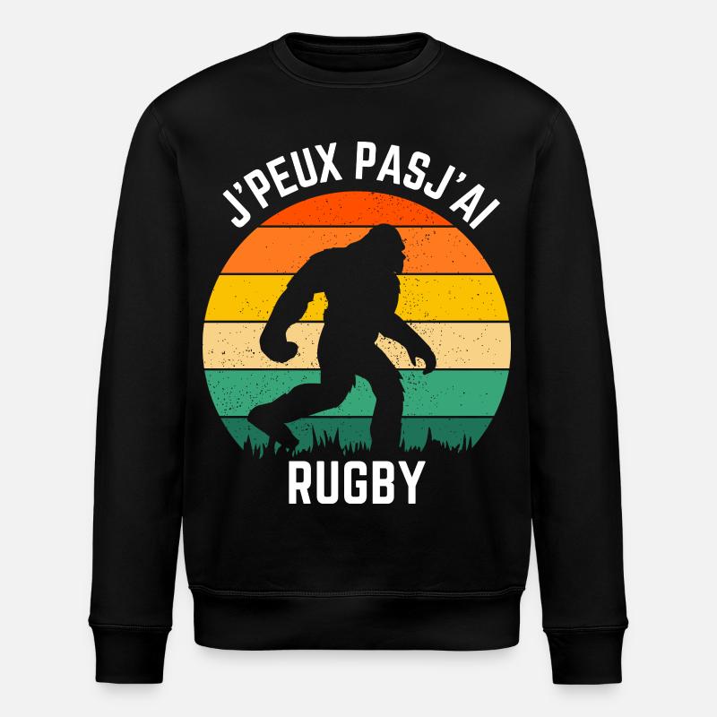 Sasquatch Rugby Retro Soleil - Sweat bio ROLLER Stanley/Stella Unisexe - noir