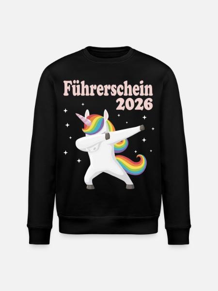 Kørekort 2026 bestået bil kørende motorcykel - Stanley/Stella økologisk unisex-sweatshirt ROLLER - sort