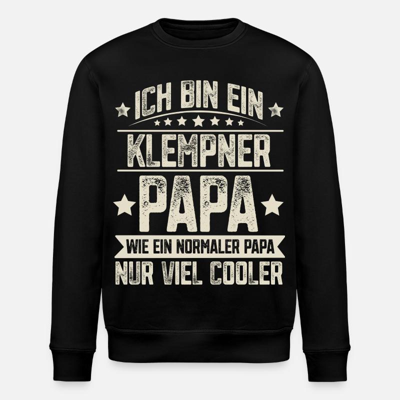 Klempner Papa - Stanley/Stella Unisex Bio-Sweatshirt ROLLER - Schwarz