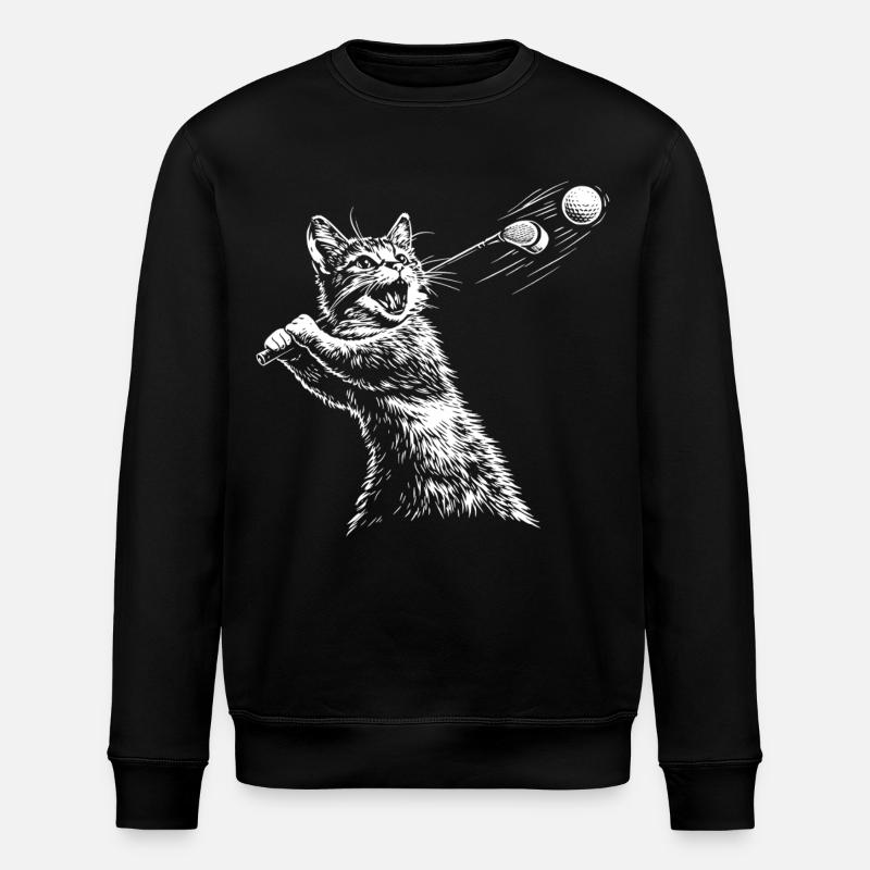 Golf Cat Golf - Sweat bio ROLLER Stanley/Stella Unisexe - noir