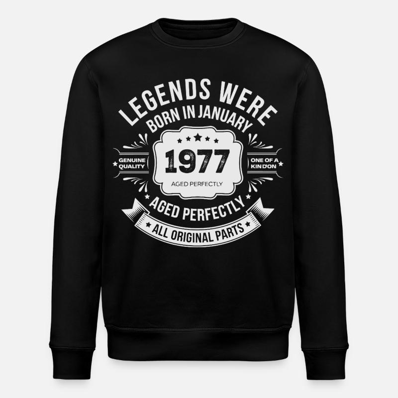 Millésime 1977 Anniversaire 1977 Limited Edition - Sweat bio ROLLER Stanley/Stella Unisexe - noir