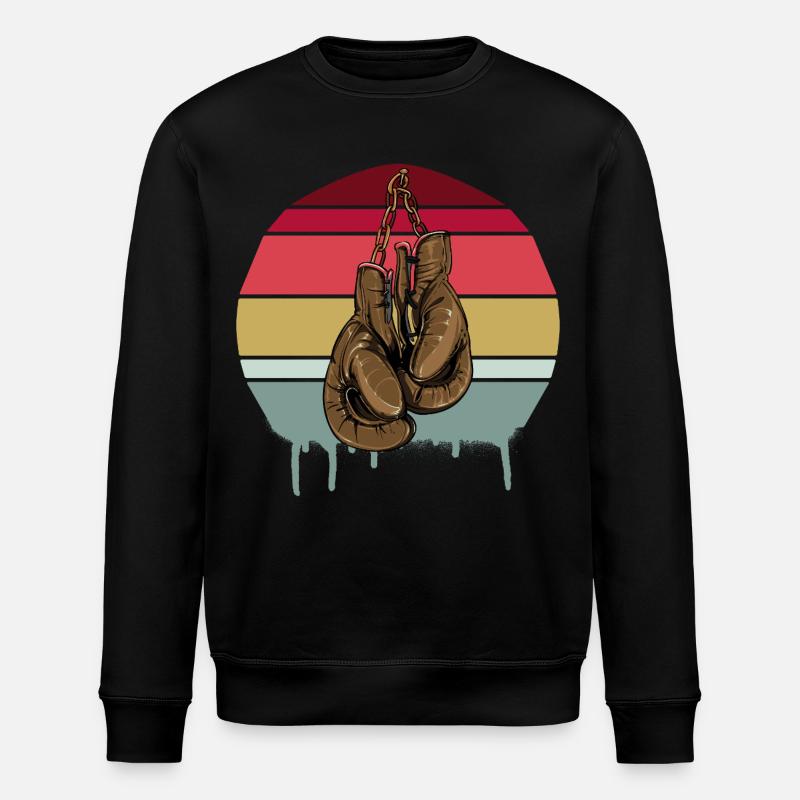 Boxing Handschuhe - Stanley/Stella Unisex Bio-Sweatshirt ROLLER - Schwarz