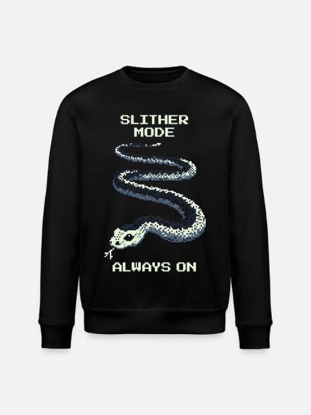 Slither Fashion Always On | Snake Mindset - Stanley/Stella ROLLER Unisex Organic Sweatshirt - black