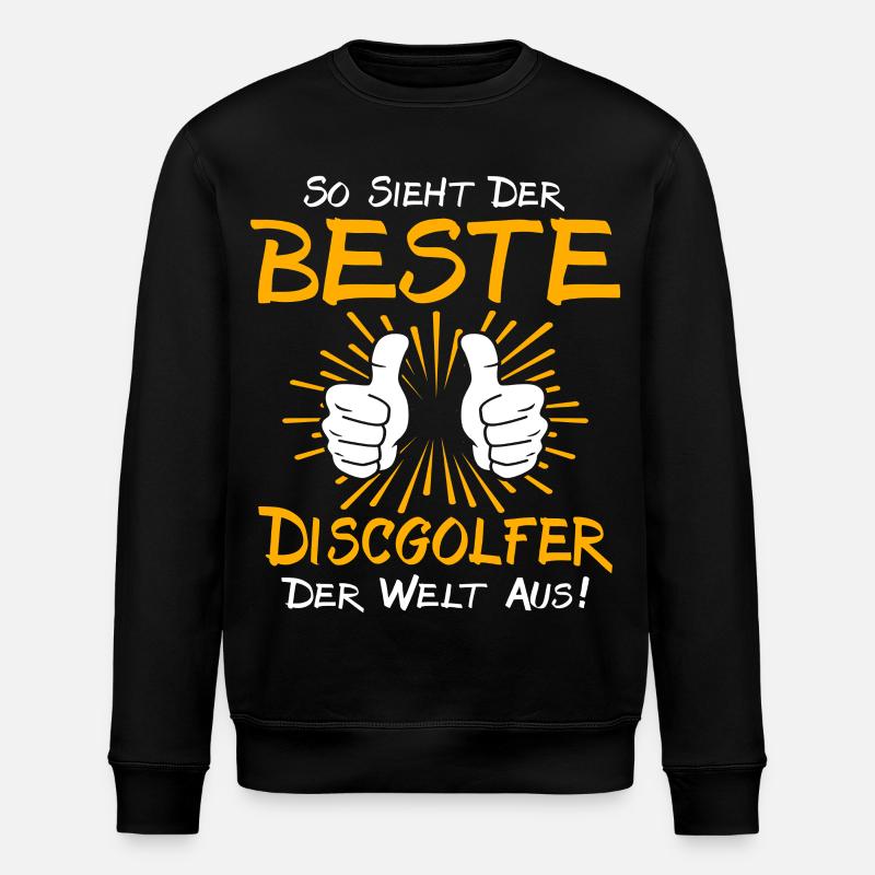 Discgolfer Geschenkidee - Stanley/Stella Unisex Bio-Sweatshirt ROLLER - Schwarz
