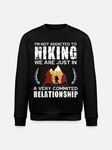 Hiking Commitment Tee Design - Stanley/Stella Unisex Bio-Sweatshirt ROLLER - Schwarz