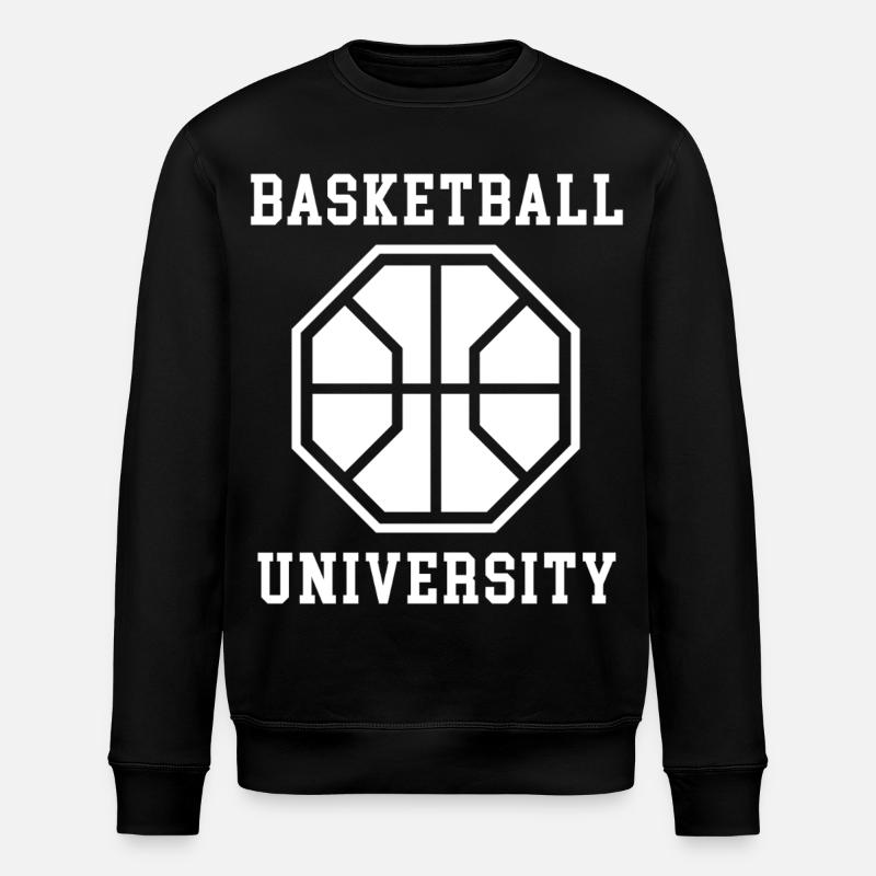 Emblème de l’Université de basketball - Sweat bio ROLLER Stanley/Stella Unisexe - noir
