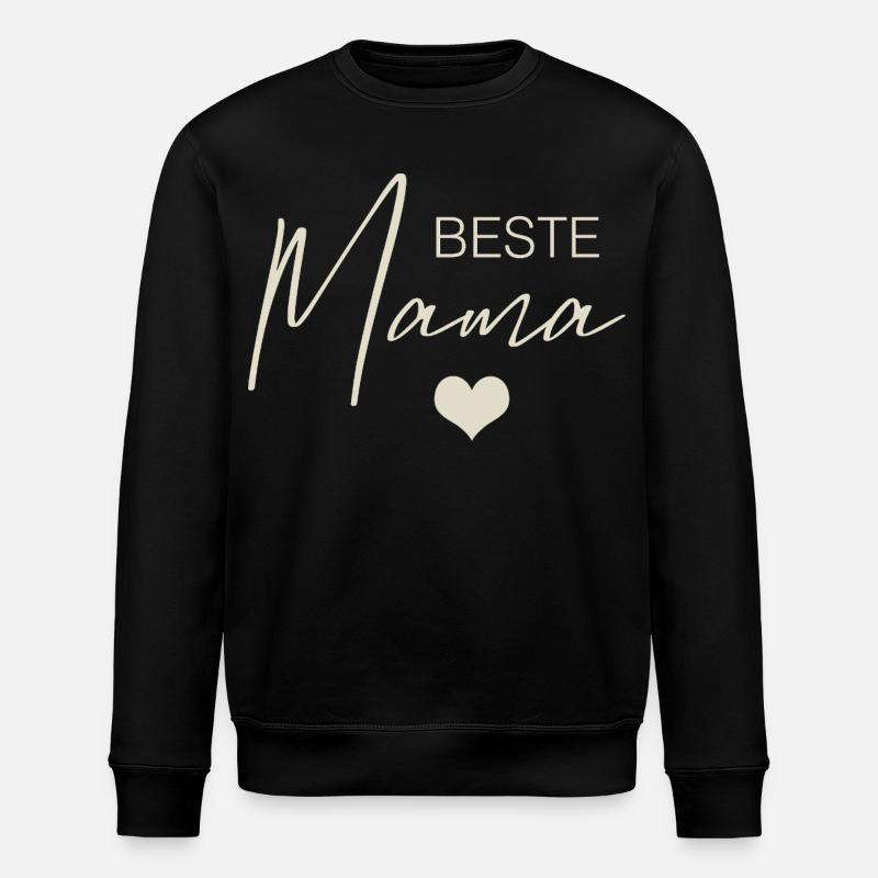 Beste Mama - Stanley/Stella Unisex Bio-Sweatshirt ROLLER - Schwarz