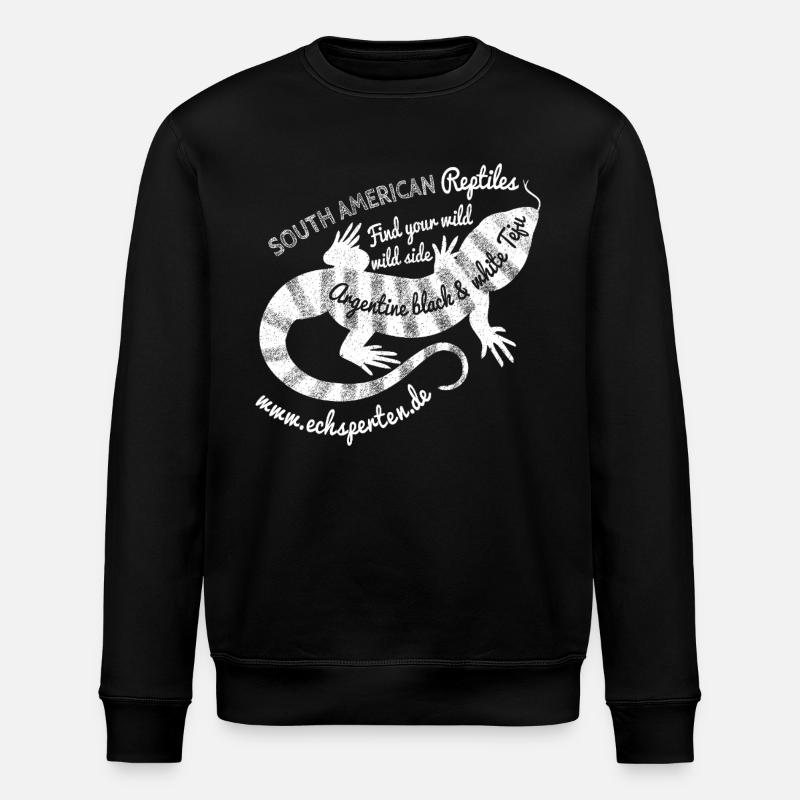 Südamerikanische Echse  - Stanley/Stella Unisex Bio-Sweatshirt ROLLER - Schwarz