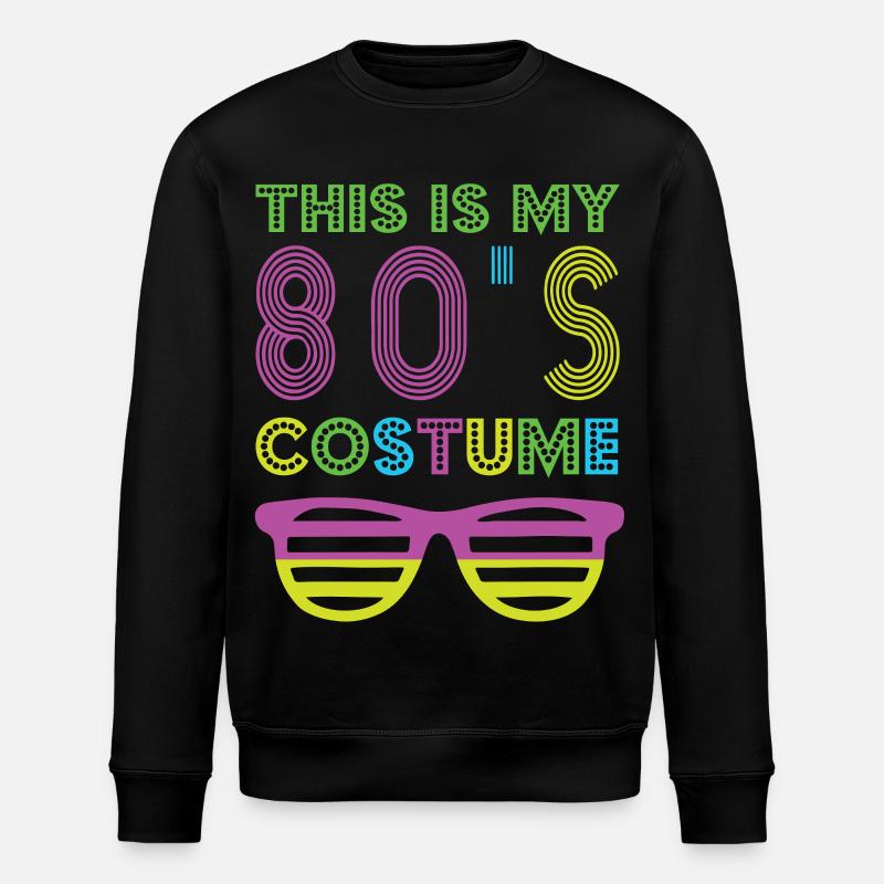 Style 80er Retro-Party-Outfit 80er - Stanley/Stella Unisex Bio-Sweatshirt ROLLER - Schwarz