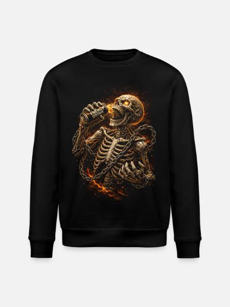 Energy Drink Koffein Taurin - Stanley/Stella Unisex Bio-Sweatshirt ROLLER - Schwarz