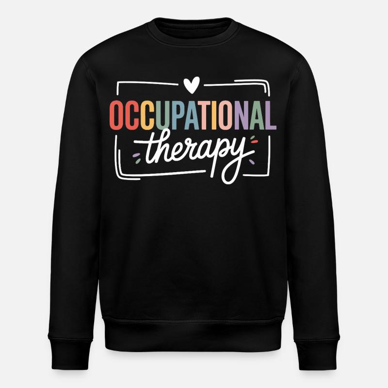 Farbige Berufstherapie Typografie - Stanley/Stella Unisex Bio-Sweatshirt ROLLER - Schwarz