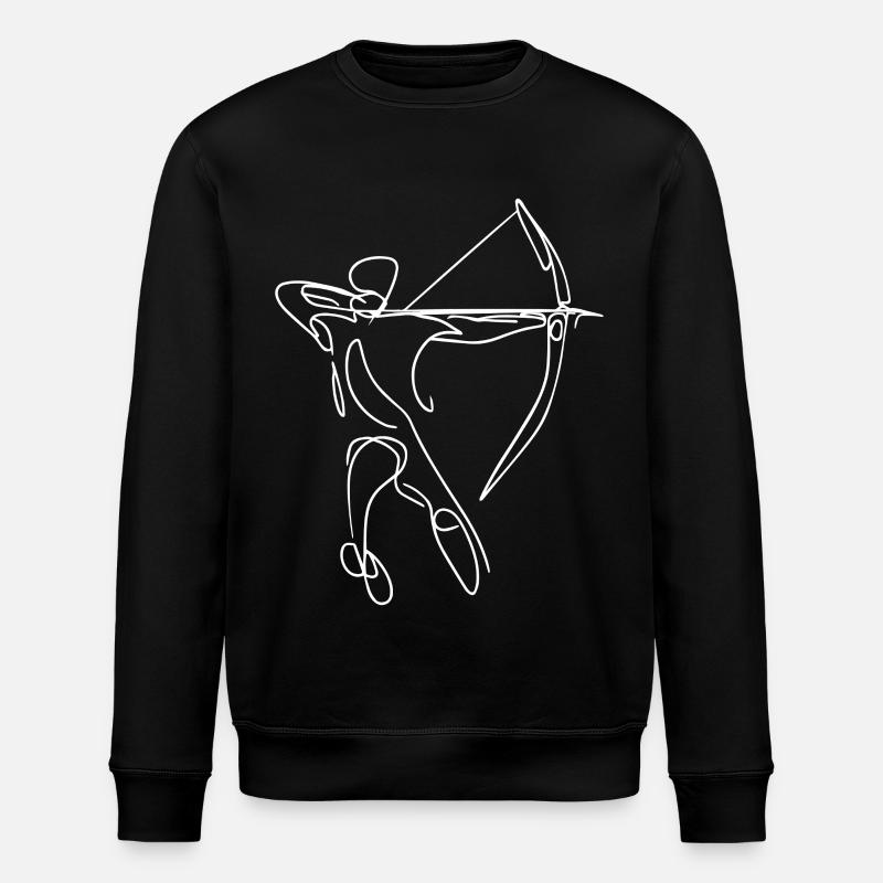 Dessin d’archer - Sweat bio ROLLER Stanley/Stella Unisexe - noir