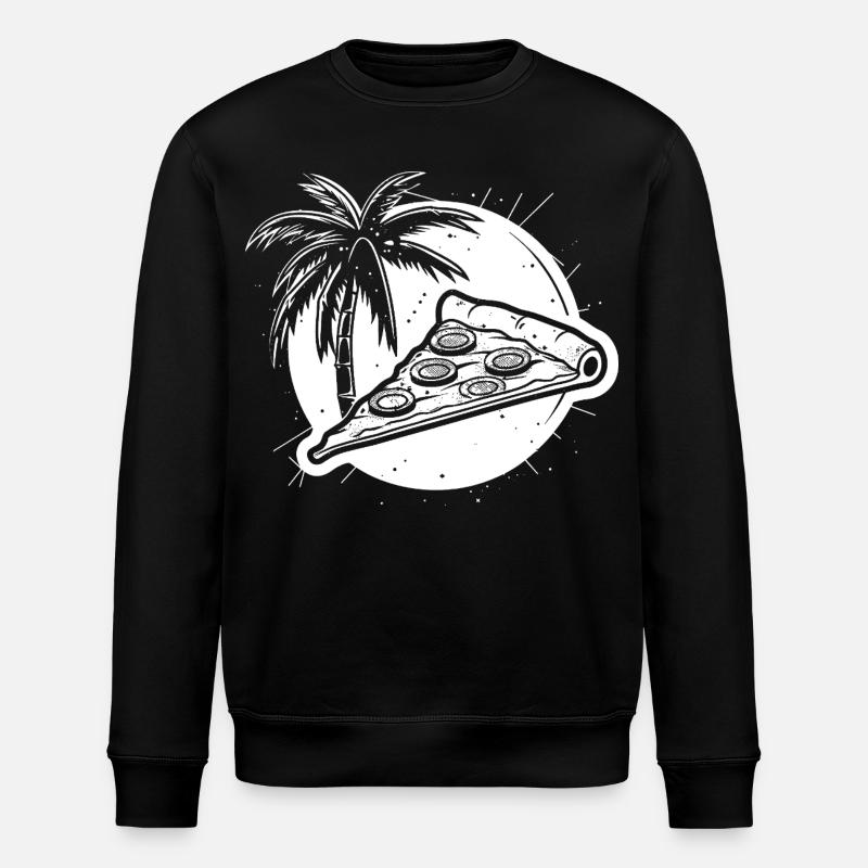 Graphique de pizza - Sweat bio ROLLER Stanley/Stella Unisexe - noir